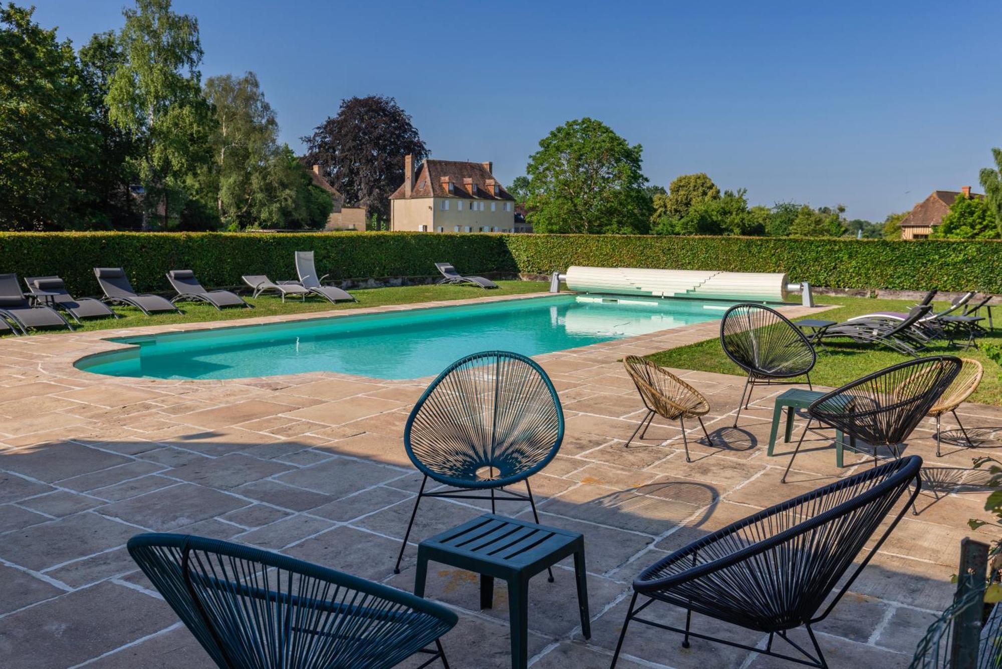 Maison Jardin Gaillard disposant d'une piscine chauffée Bieville-en-Auge Exterior foto